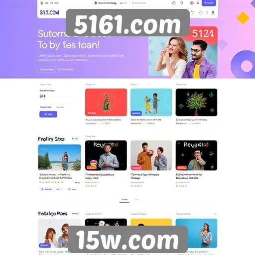 Exploração do design de interface do site 5161.com